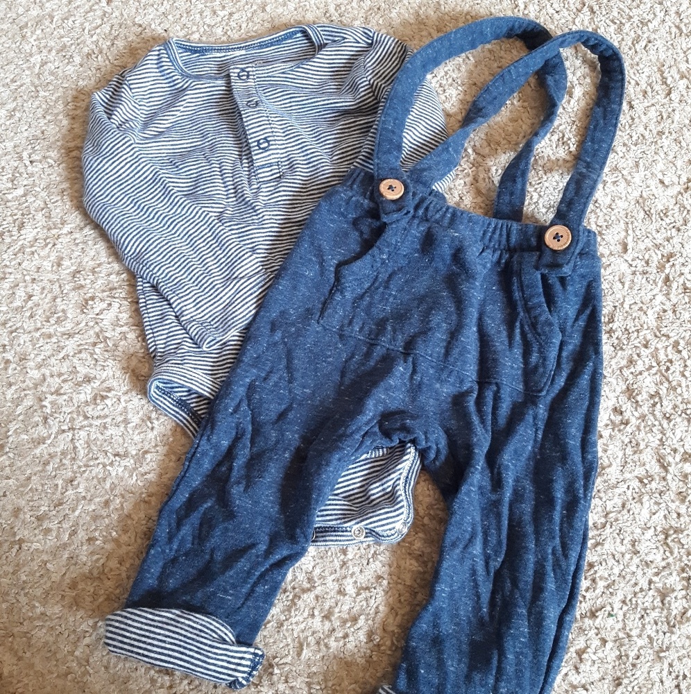 Size 12 Month Carter's Knit Overalls